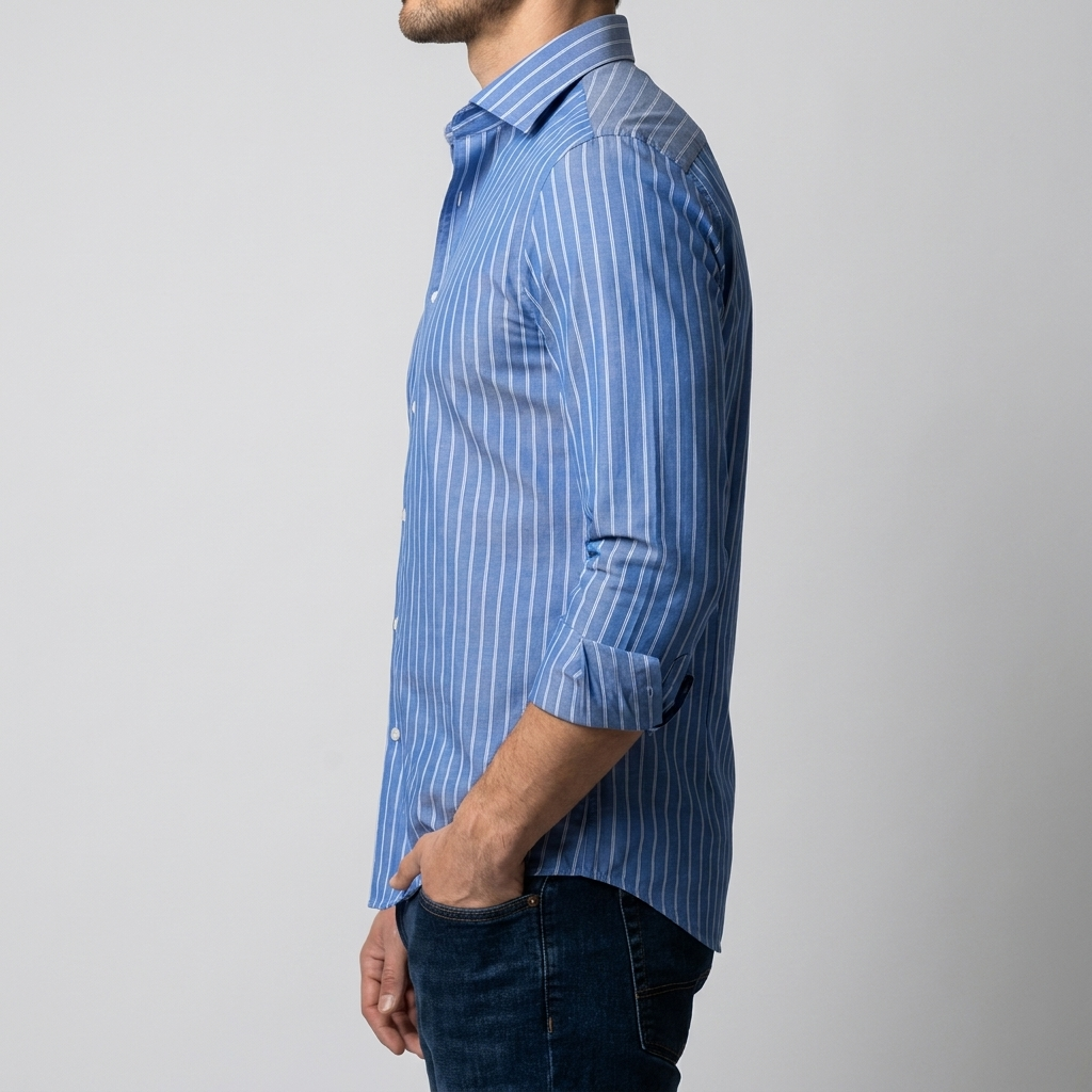 Camisa Rayas Azul