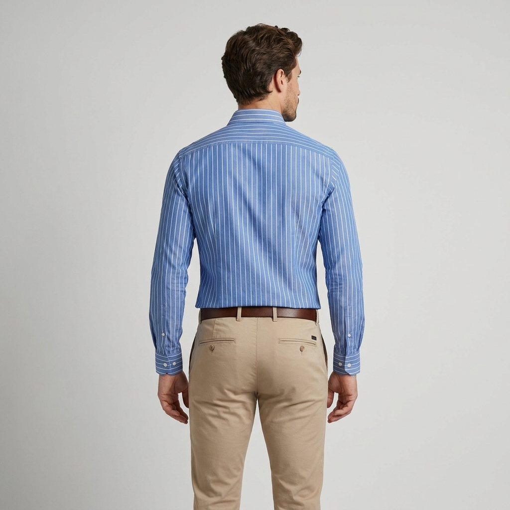 Camisa Rayas Azul